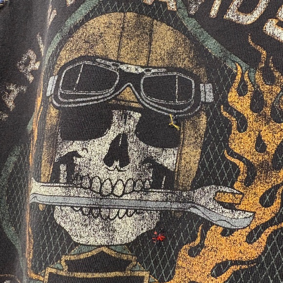 Vintage Rework Carhartt Harley Davidson Men's Sweater Crewneck 2XL Hand Sewn - Picture 5 of 13